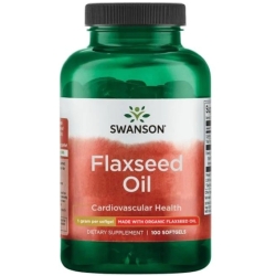 Swanson Flaxseed Oil Omega 3-6-9 1000mg 100kapsułek cena 38,88zł