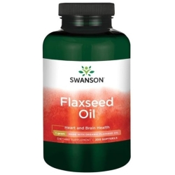 Swanson Flaxseed Oil Omega 3-6-9 1000mg 200kapsułek cena 74,90zł