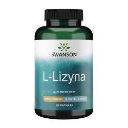 Swanson L-Lizyna 500 mg 100kapsułek cena 23,90zł