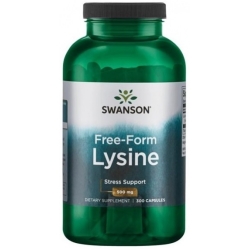 Swanson L-Lizyna 500mg 300kapsułek cena 49,90zł