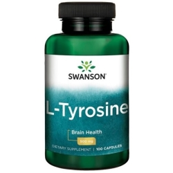 Swanson L-Tyrozyna 500mg 100 kapsułek cena 32,90zł