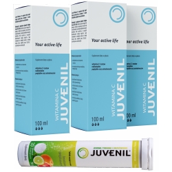 Zestaw 3 x Juvenil nukleotydy, peptydy, aminokwasy 100ml + Juvenil Trening i Orzeźwienie 20tabletek cena 280,00zł