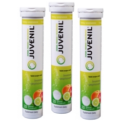 3 x Juvenil Trening i Orzeźwienie 20tabletek musujących (60 tabletek) cena 80,00zł
