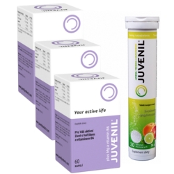 Zestaw 3 x Juvenil plus magnez i B6 + Juvenil Trening i Orzeźwienie 20tabletek musujących cena 300,00zł