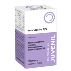 Juvenil plus magnez i B6 60kapsułek cena 87,85zł