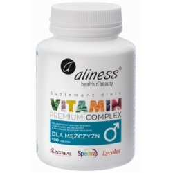 Premium Vitamin Complex dla mężczyzn 120tabletek VEGE Aliness cena 59,90zł