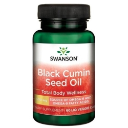 Swanson Olej z nasion czarnego kminu 500mg 60kapsułek cena 26,90zł