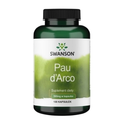 Swanson Pau D'Arco 100kapsułek cena 32,90zł