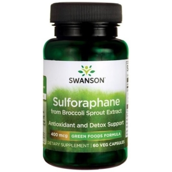 Swanson sulforafan (kiełki brokułu) 400 mcg 60 kapsułek cena 31,90zł