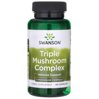Swanson triple mushroom complex (Reishi Shiitake Maitake) 60kapsułek cena 52,90zł