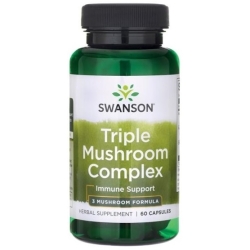 Swanson triple mushroom complex (Reishi Shiitake Maitake) 60kapsułek cena 52,90zł