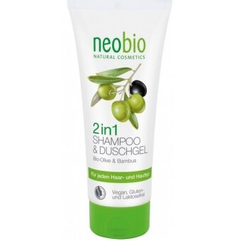 Neobio szampon-żel 2w1 z bio oliwką i wyciągiem z bambusa 200ml cena 11,30zł