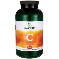 Swanson Witamina C 500mg z dziką różą 400kapsułek cena 60,90zł