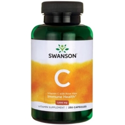 Swanson Witamina C 1000mg z dziką różą 250kapsułek cena 74,90zł