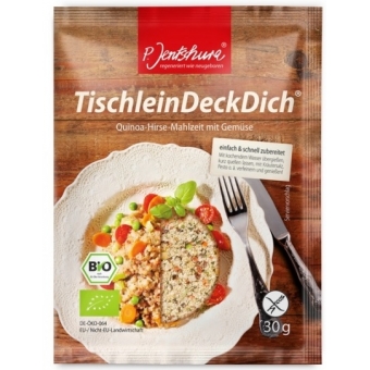Jentschura TischleinDecDich danie z komosy ryżowej i prosa z warzywami 30 g