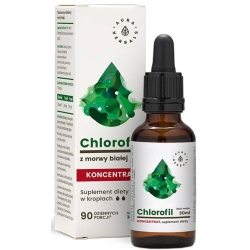 Aura Herbals Chlorofil z morwy białej koncentrat krople 30ml cena 36,94zł