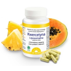 Dr Jacobs Kwercetyna Liposomalna z bromelainą i papainą 60kapsułek cena 119,00zł