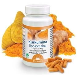 Dr Jacobs Kurkumina liposomalna 60kapsułek celulozowych cena 105,90zł