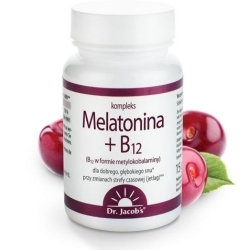Dr Jacobs Melatonina + B12 60tabletek cena 45,90zł