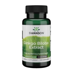 Swanson ginkgo biloba extrakt 60mg 120kapsułek cena 39,90zł