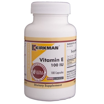 Kirkman Vitamin E 100 IU witamina E (Hypoallergenic) 100kapsułek cena 165,90zł