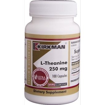 Kirkman L-Theanine 250 mg (Hypoallergenic) 100kapsułek cena 279,00zł