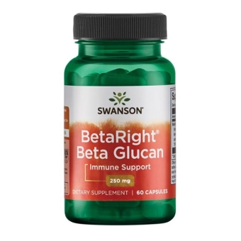 Swanson Beta Right glukany Beta Glucan 250 mg 60kapsułek cena 101,90zł