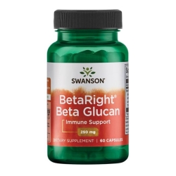 Swanson Beta Right glukany Beta Glucan 250 mg 60kapsułek cena 101,90zł