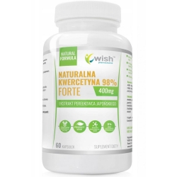 Kwerecytyna naturalna 400mg 98% perełkowiec japoński 60kapsułek Wish Pharmaceutical cena 45,90zł