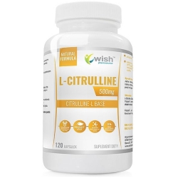 L-Cytrulina 500mg 99,5% vege 120kapsułek Wish Pharmaceutical cena 28,90zł