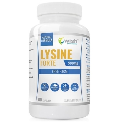 L-Lizyna 500mg vege 60kapsułek Wish Pharmaceutical cena 18,90zł