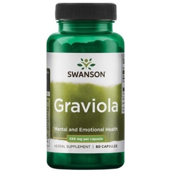 Swanson Graviola 530 mg 60kapsułek cena 27,90zł