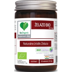 Żelazo BIO 10 mg 50tabletek BeOrganic cena 44,99zł