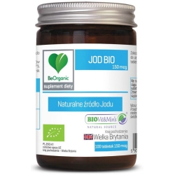 Jod Bio 150mcg 100tabletek BeOrganic cena 39,99zł