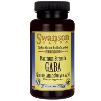 Swanson Gaba forte 750 mg 60 kapsułek cena 30,90zł