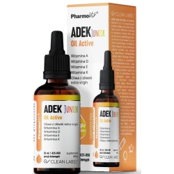 Pharmovit Clean Label Witamina ADEK Junior Oil Active 30ml cena 37,90zł