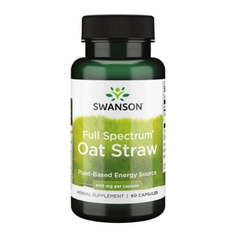 Swanson Full spectrum oat straw (owies zwyczajny) 400mg 60kapsułek cena 16,09zł