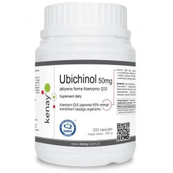 UbichinoL Koenzym Q10 50mg 300kapsułek Kenay cena 380,00zł