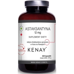 Kenay Astaksantyna 12mg 300kapsułek cena 739,00zł