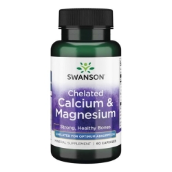 Swanson Albion Chelat Wapnia i Magnezu 60kapsułek cena 34,90zł