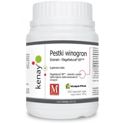 MegaNatural®-BP™ ekstrakt z pestek winogron 300kapsułek Kenay cena 309,90zł