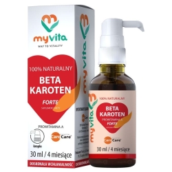Myvita Beta Karoten Forte Prowitamina A krople 30ml cena 34,99zł