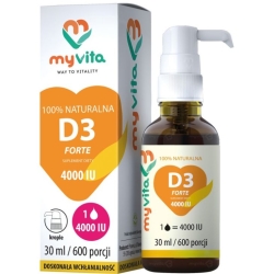MyVita Witamina D3 4000IU MAX krople 30ml cena 34,99zł