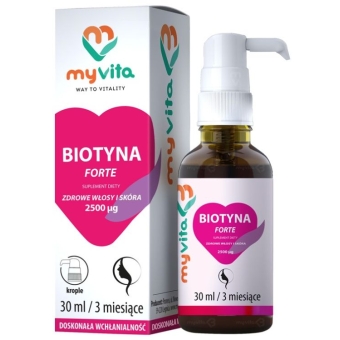 Myvita Biotyna Forte 2500mcg krople 30ml cena 35,99zł