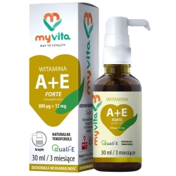 MyVita Witamina A + E forte krople 30ml cena 43,99zł