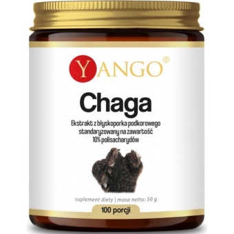 Yango Chaga Ekstrakt Proszek (100 porcji) 50g cena 67,90zł