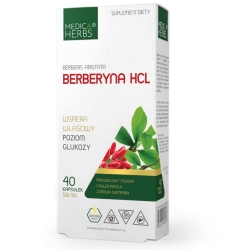 Medica Herbs Berberyna HCl 516mg 40kapsułek cena 31,95zł