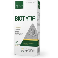 Medica Herbs Biotyna 2,5mg 60kapsułek cena 13,99zł