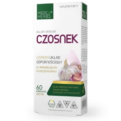 Medica Herbs Czosnek (Allium sativum) 620mg 60kapsułek cena 21,95zł