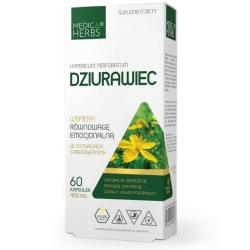 Medica Herbs Dziurawiec (Hypericum perforatum) 400mg 60kapsułek cena 25,95zł